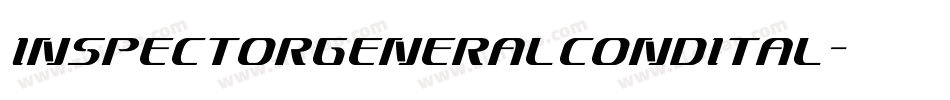 inspectorgeneralcondital字体转换