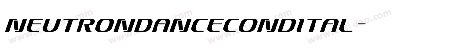neutrondancecondital字体转换