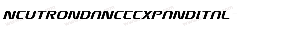 neutrondanceexpandital字体转换