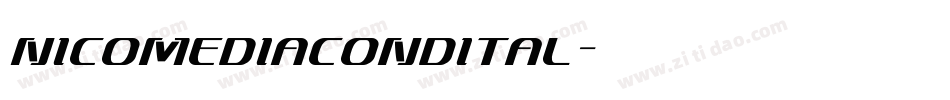 nicomediacondital字体转换
