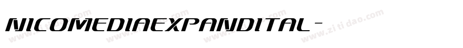 nicomediaexpandital字体转换