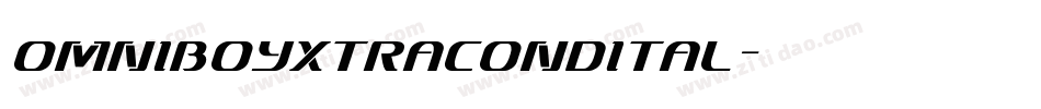 omniboyxtracondital字体转换