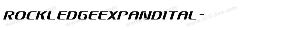 rockledgeexpandital字体转换