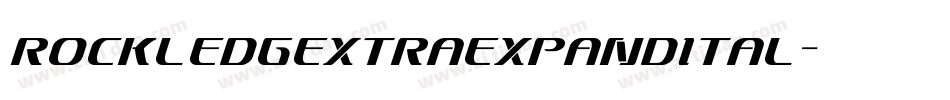 rockledgextraexpandital字体转换