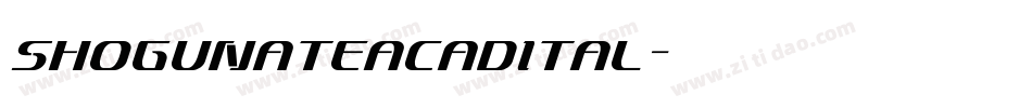 shogunateacadital字体转换