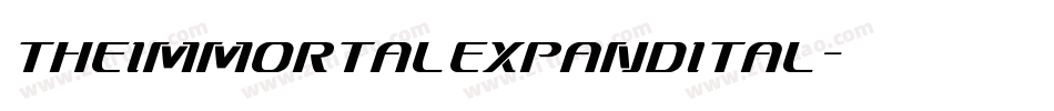 theimmortalexpandital字体转换