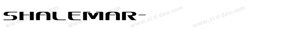 Shalemar字体转换