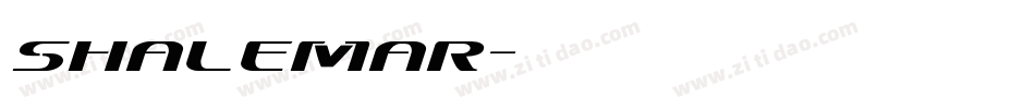 Shalemar字体转换