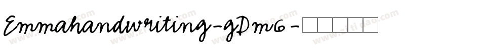Emmahandwriting-gDm6字体转换