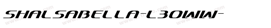 ShalsaBella-L3OWW字体转换