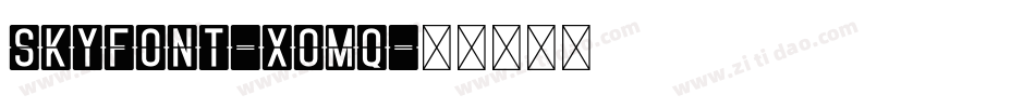 Skyfont-x0Mq字体转换