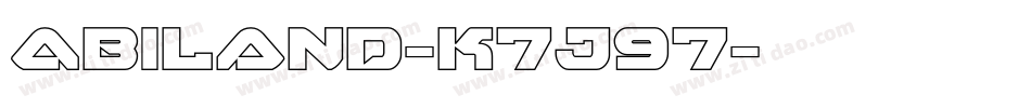 Abiland-K7J97字体转换