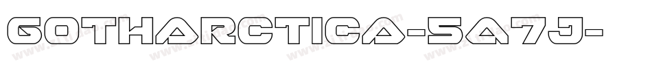 Gotharctica-5A7j字体转换