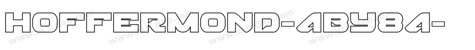 Hoffermond-4By84字体转换
