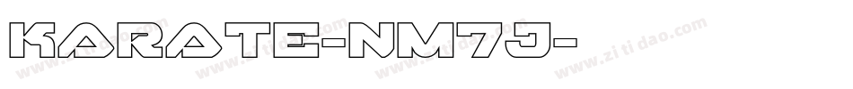 Karate-nm7J字体转换