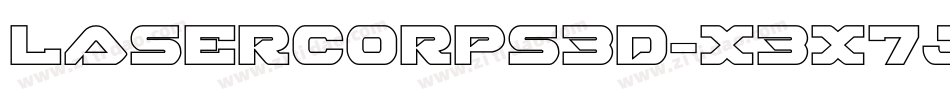 LaserCorps3D-X3X7j字体转换