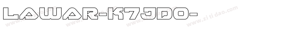 Lawar-K7JDo字体转换