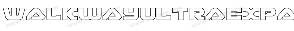 WalkwayUltraexpand-0O84字体转换