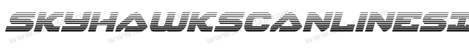 SkyhawkScanlinesItalic-XxYG字体转换 SkyhawkScanlinesItalic-XxYG字体转换