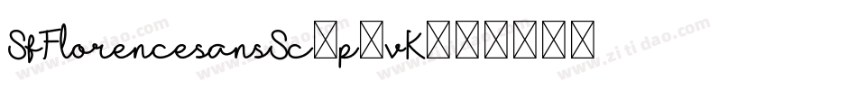 SfFlorencesansSc-p3vK字体转换 SfFlorencesansSc-p3vK字体转换