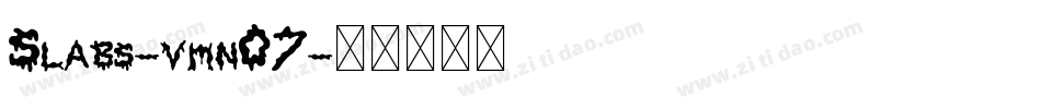Slabs-vmn07字体转换