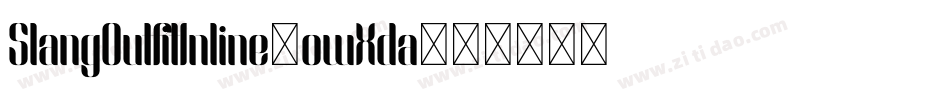 SlangOutfitInline-owXda字体转换