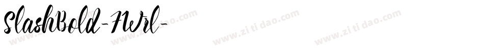 SlashBold-7Wrl字体转换