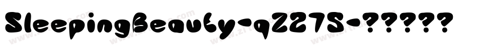 SleepingBeauty-qZ275字体转换