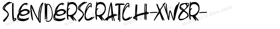 Slenderscratch-xW8R字体转换