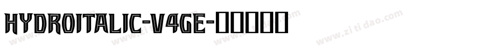HydroItalic-V4Ge字体转换