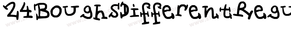24BoughsDifferentRegular-8ydB字体转换 24BoughsDifferentRegular-8ydB字体转换