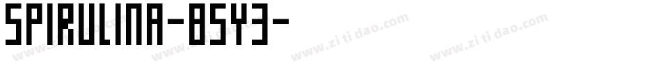Spirulina-B5y3字体转换