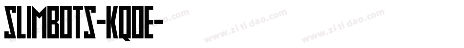 Slimbots-Kq0e字体转换