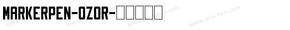 MarkerPen-0z0R字体转换