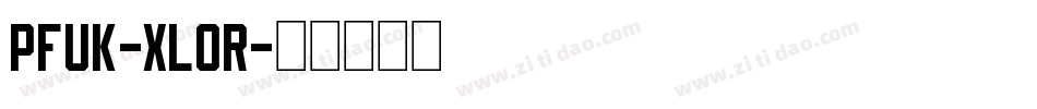 Pfuk-xL0R字体转换
