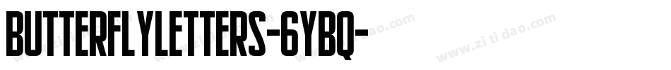 ButterflyLetters-6YBq字体转换