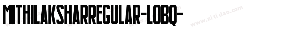 MithilaksharRegular-loBq字体转换