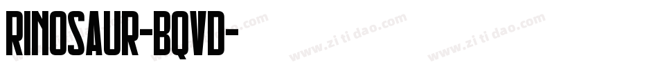 Rinosaur-BqVd字体转换