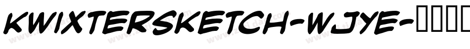 KwixterSketch-WjYE字体转换