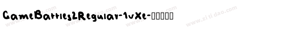 GameBattles2Regular-1vXe字体转换