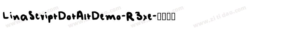 LinaScriptDotAltDemo-R3xe字体转换