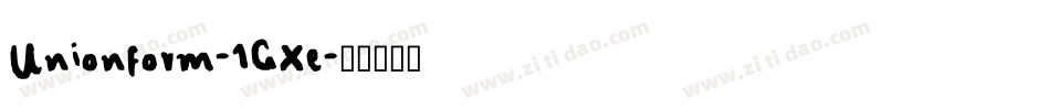 Unionform-1GXe字体转换 Unionform-1GXe字体转换