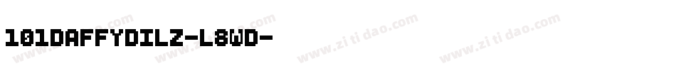 101Daffydilz-l8WD字体转换