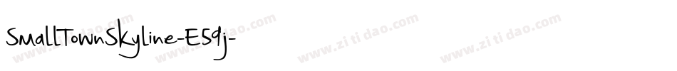SmallTownSkyline-E59j字体转换 SmallTownSkyline-E59j字体转换