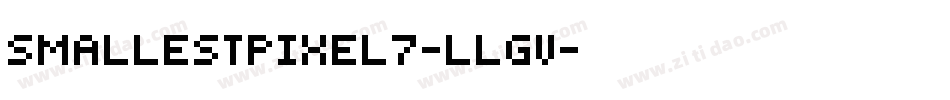 SmallestPixel7-llGV字体转换