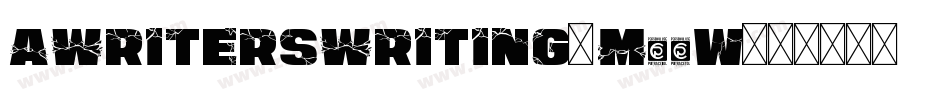 AWritersWriting-M30w字体转换
