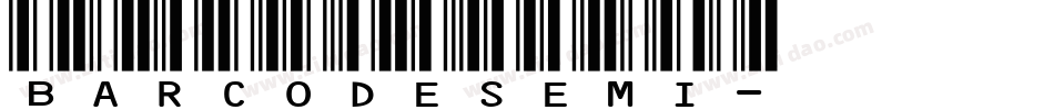 BARCODESEMI字体转换
