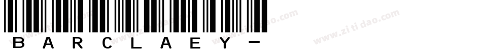 Barclaey字体转换