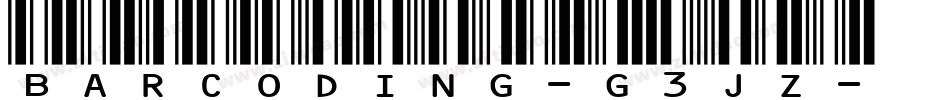 Barcoding-G3JZ字体转换