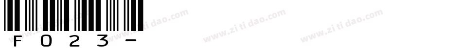 f023字体转换